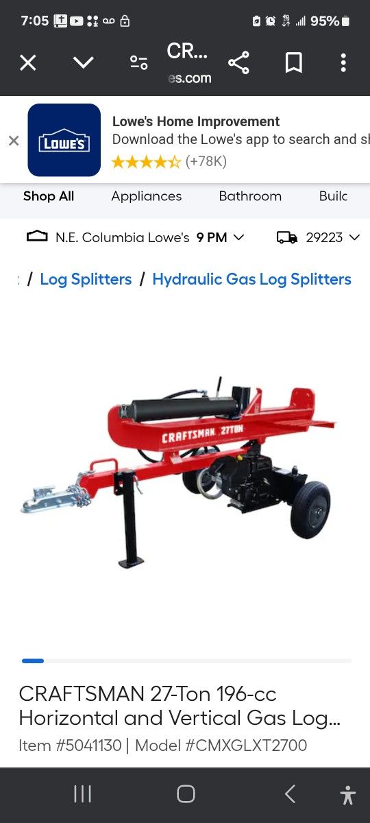 Log Splitter And Garden Chiller