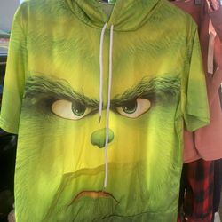 The grinch hoodie shirt size S