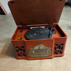 Electrohome Wellington retro vinyl turntable stereo system