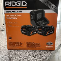 Unopened Ridgid Batteries MAXOUTPUT.