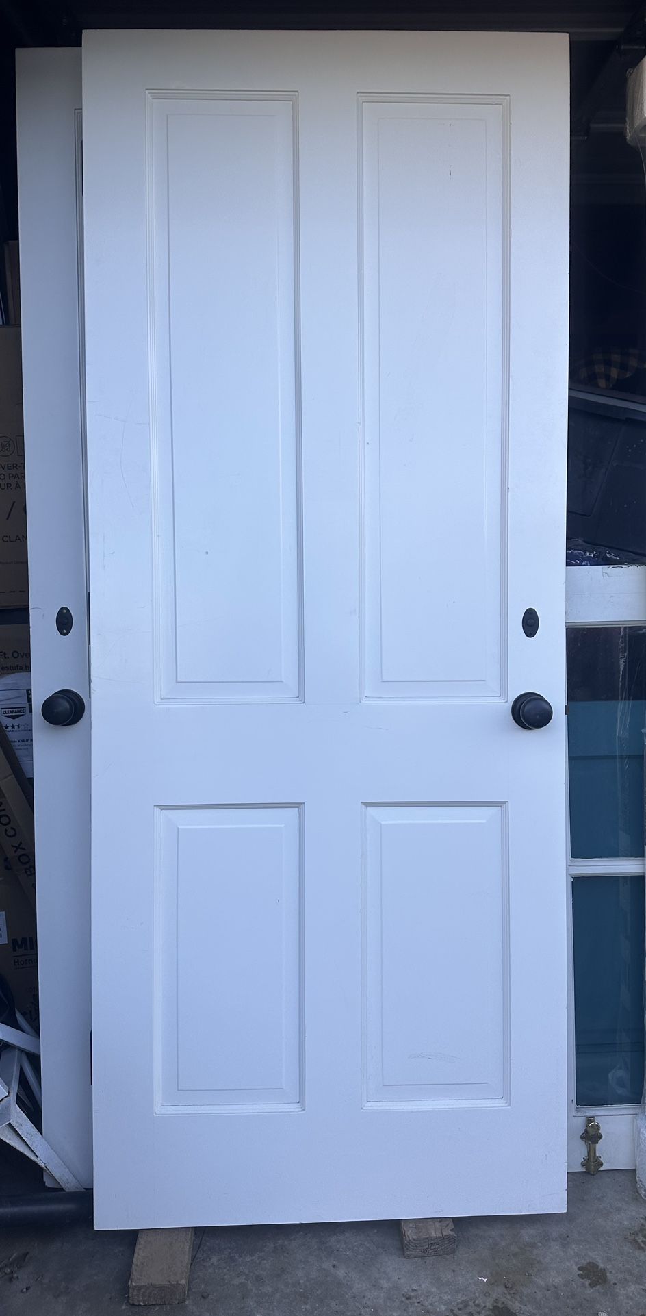 Solid Wood 32 Inch 4 Panel Door
