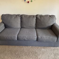 Three Seat Grey Sofa