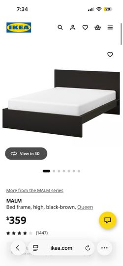 IKEA Malm queen bed frame
