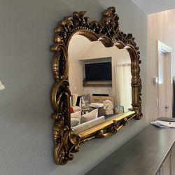 Vintage French Gold Mirror 