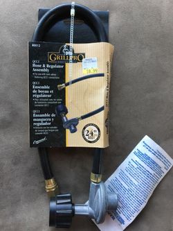 Grill pro hose & regulator