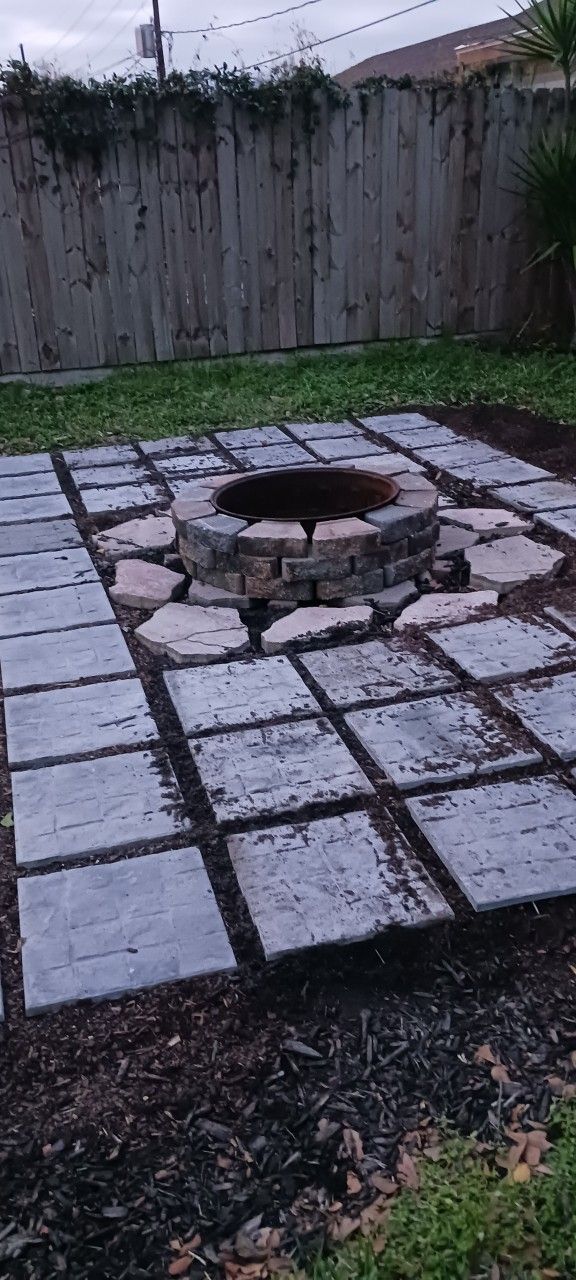 Pavers Stainable Concrete Natural Stone Look Tiles Indoor Outdoor Patio Driveway Color Grey 15.5" x 15.5