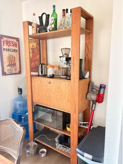 Wooden Desk/Bookshelf