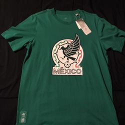 New Small Mexico National Team Graphic T Shirt Adidas 