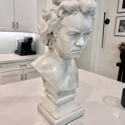 Ludwig Van Beethoven Bust Sculpture Statue.