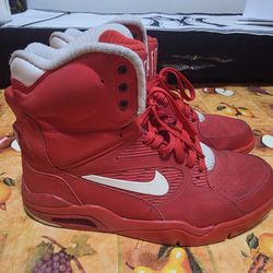 Nike Air Command Force Red White Size 10.5 Vintage