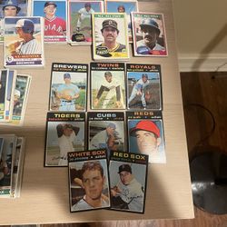 1970s Vintage Baseball Cards - Table Full