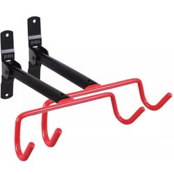 Heavy-Duty Foldable Bike Wall Mount Bike Hanger 2 Pack - Sturdy - Holds 2 Bikes