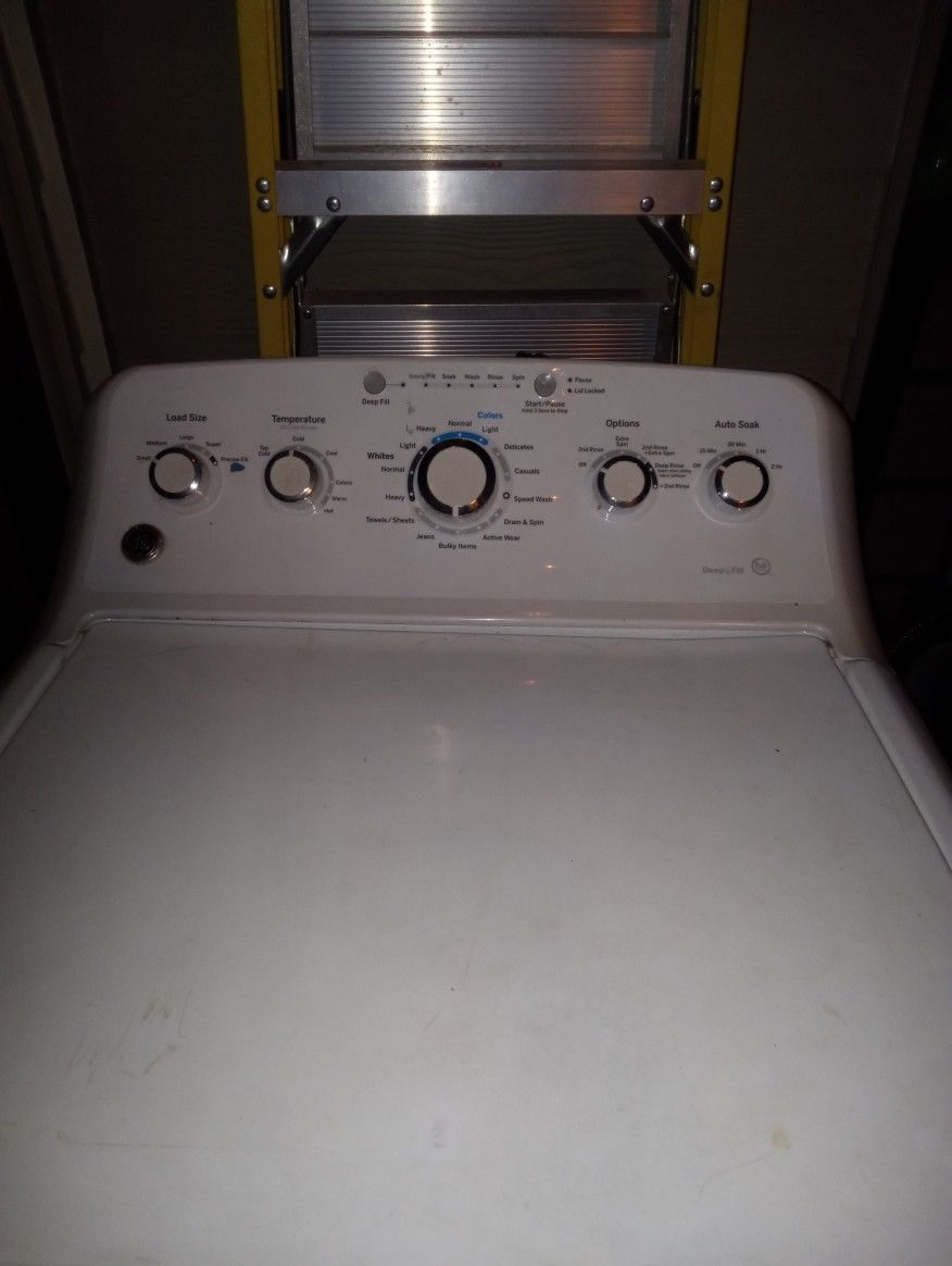 GE Top Load Washer Deep Fill