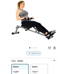 Sunny Health & Fitness Compact Adjustable Rowing Machine with 12 Levels