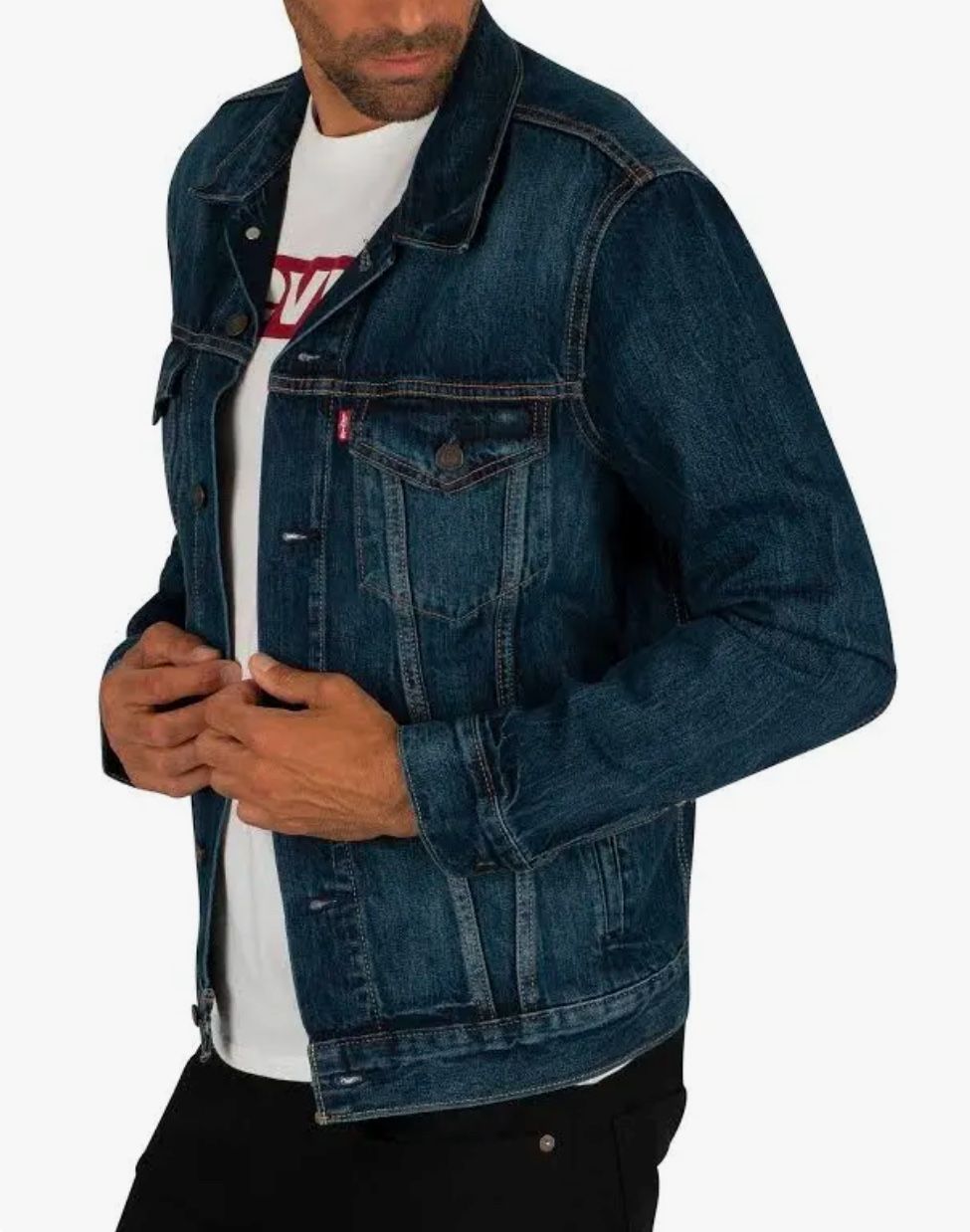 New Levi’s Men’s Trucker Denim Jackets, Sizes XS, XL, XXL, 4XL. Note : State What Size You’d Like To Purchase