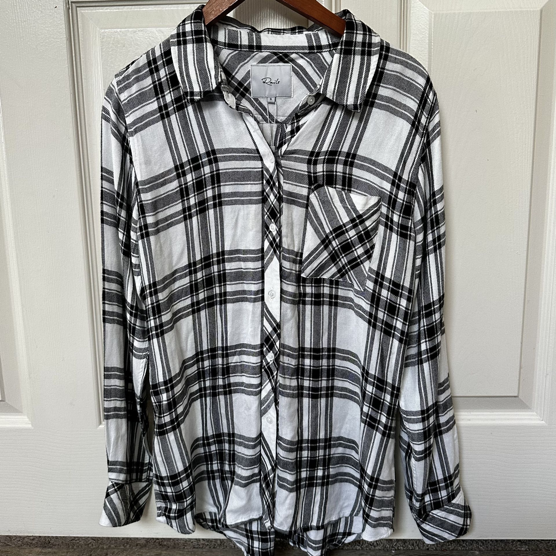 Rails  plaid  button down  long sleeved shirt