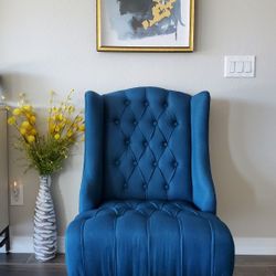 Blue armchair