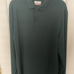 Grand Slam Mens Lightweight Performance Long Sleeve Golf Polo Shirt, Brand New, Size Medium 