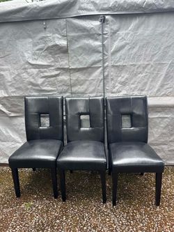 Leather Dining Chairs Set