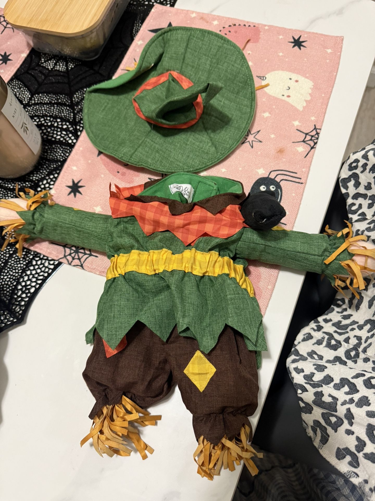 Halloween Dog Costume Scarecrow Small