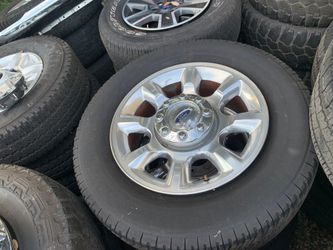 Ford F-250 F350 F250 20” chrome rims and tires