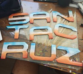 Domed 3D Raised Tailgate Letters Compatible with 2022-2025 Santa Cruz Models (Beach)