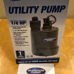 Superior utility pump 1/4 HP