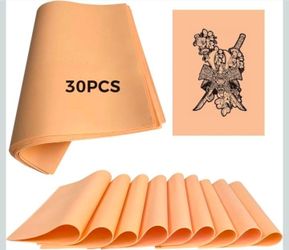 30 Pack Fake Skin for Tattoo Practice, 7.5"x5.6" ReelSkin Sheets