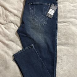 True Religion Men’s Jeans Size 38 Geno Relaxed Slim BRAND NEW 