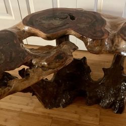 Redwood Burl Coffee Table 
