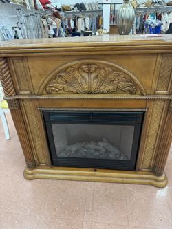 Matching fireplace mantle and mirror