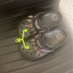 Black Panther Croc With The Pins For $45