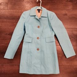 Ann Taylor Trench Coat Sky blue size XS