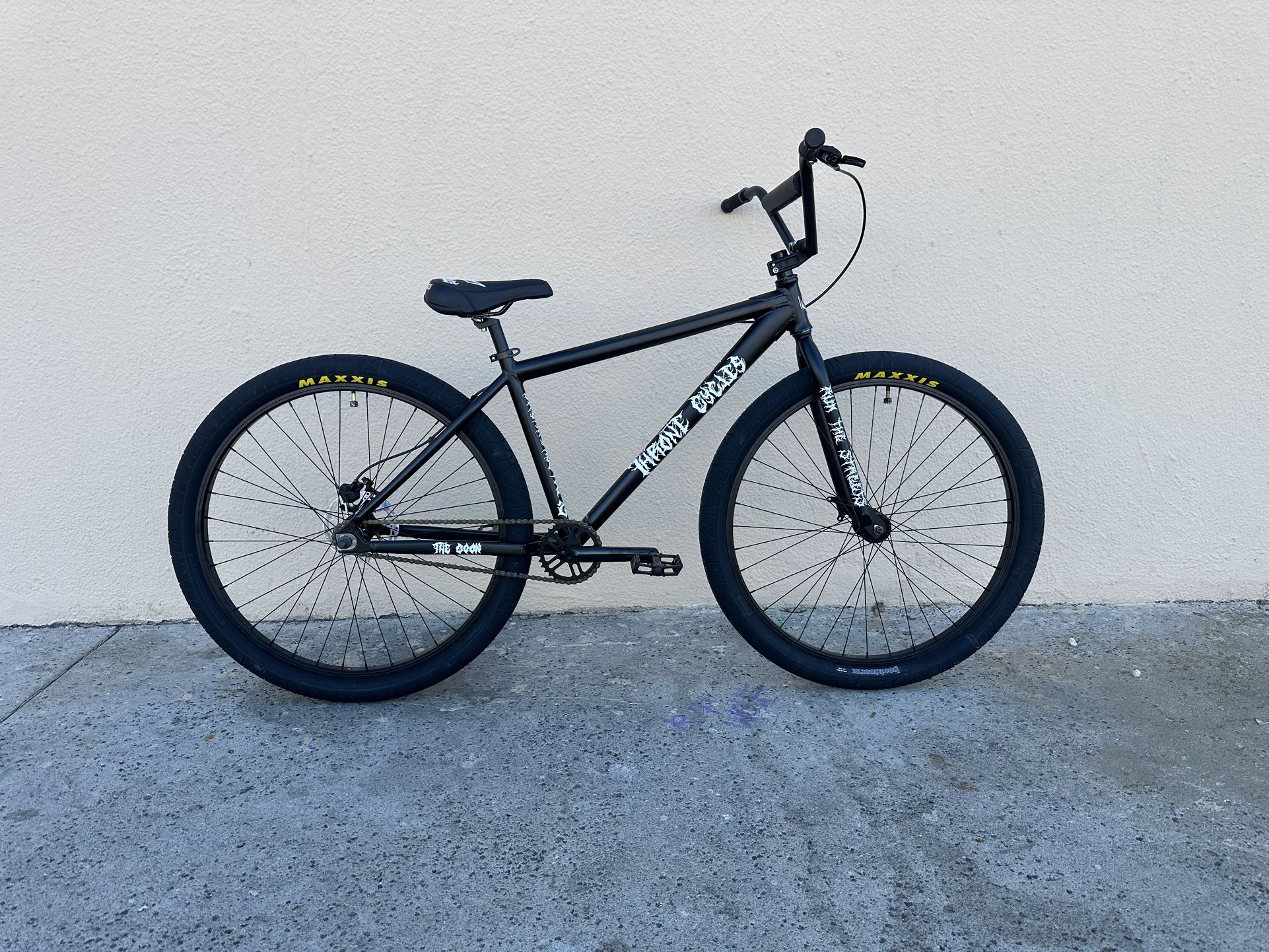 Brand New Throne The Goon Black Metal BMX Bike.