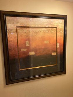 Large Abstract Framed Print