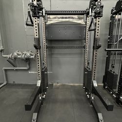 2IN1 Half Rack Functional Trainer Cables 