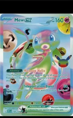 Mew ex 158/128 Pokémon Card Secret Rare