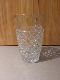 Crystal Checkered Vase