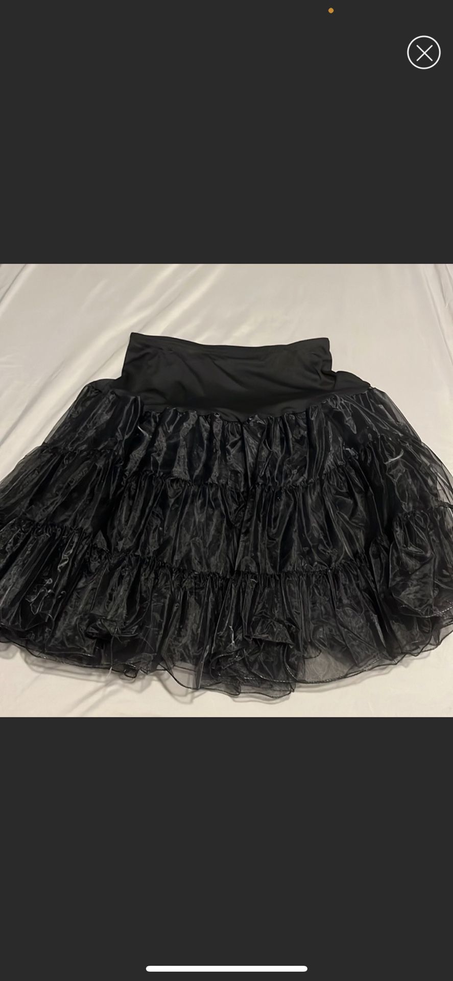 Vintage Tulle Petticoat Half Slip Tutu Underskirt 