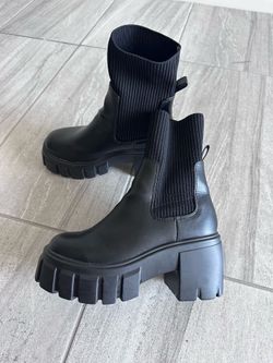 Black stylish boots