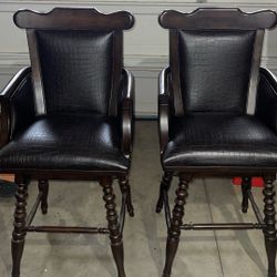 Barstool & Bar With Marble Top