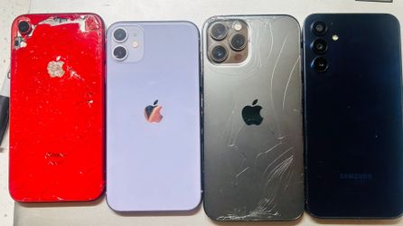 Samsung and iphone broken