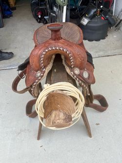 Roping saddle 17in