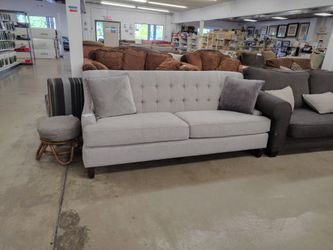 Light Gray Couch W/ Pillows
