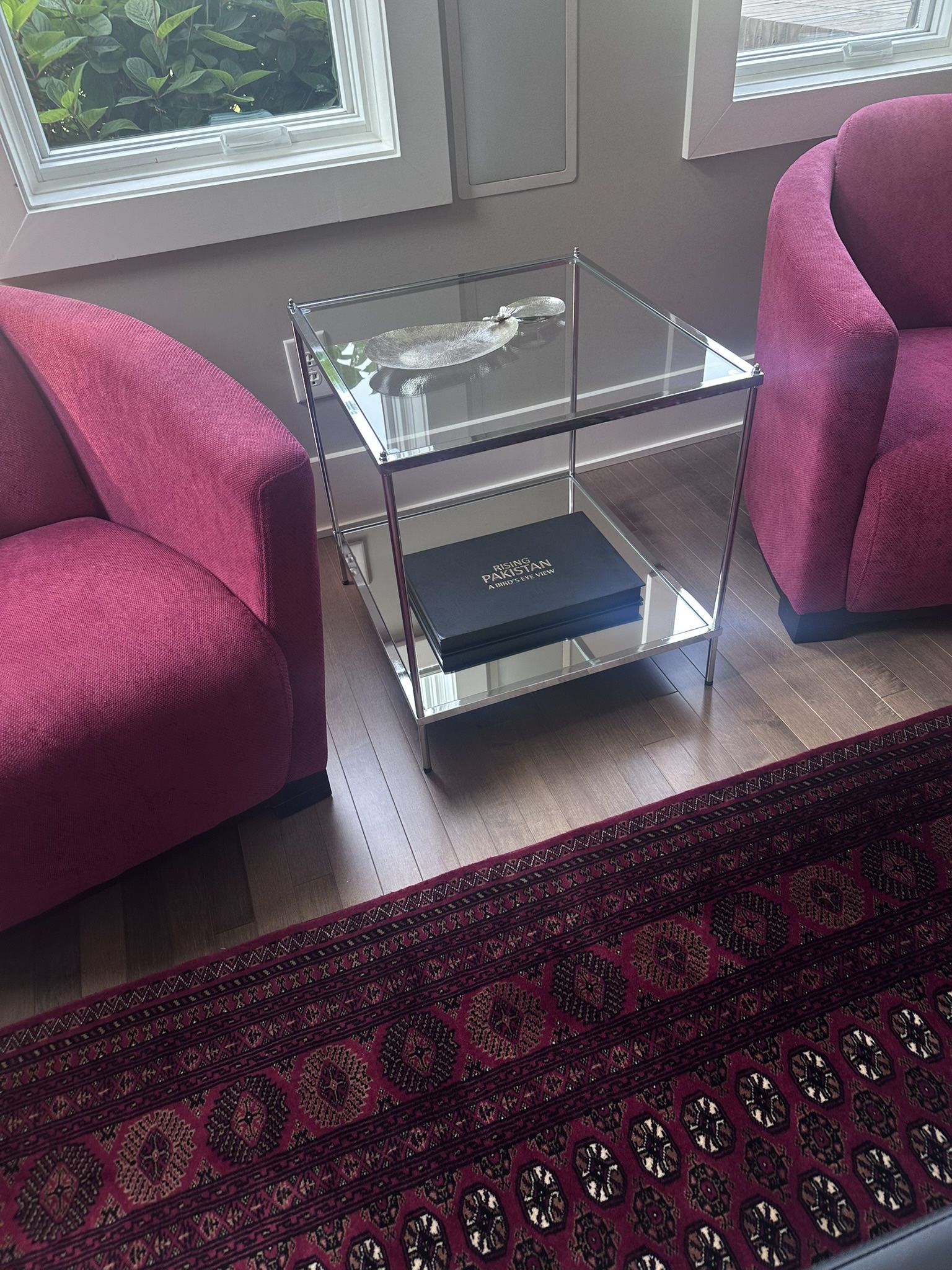 2 Glass Tables