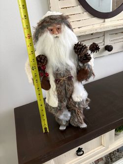 Rustic Santa Claus Christmas Figurine 16 Inches