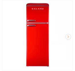 24 in. 12 cu. ft. Retro Top Freezer Refrigerator, Hot Rod Red, Frost Free, Energy Star