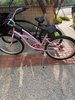 Beach Cruisers-Pink and Black w/ accessories