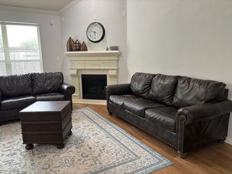 Vegan Leather Living Rm Set