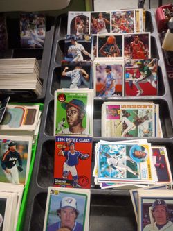 All kinds of sports cards
